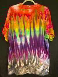 Image 4 of XL Hail Satan Tie Dye Shirt 1