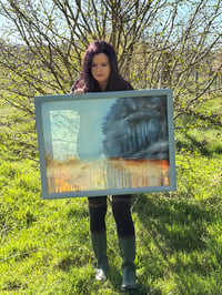 Image 2 of "The Edge of Winter" original oil painting on canvas