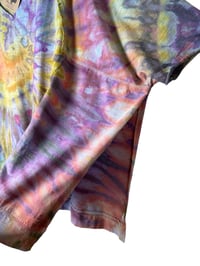 Image 6 of ♻️ UPCYCLED Free Size Knit Oversized Top in Summer Spiral Ice Dye