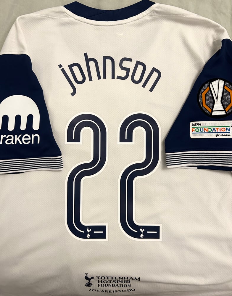Image of PRE ORDER: Tottenham Hotspur “JOHNSON 22” 2024/25 Home Europa Final Shirt (XL)