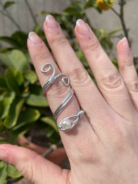 Image 2 of Silver Pearl ring