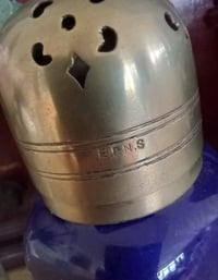 Image 8 of Vtg 30s Sugar Shaker Sifter Muffineer JWT Porcelain Hand Painted EPNS Stunning