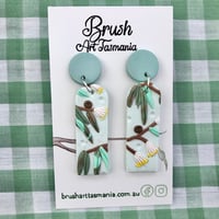 Image 5 of White Flowering Eucalyptus Earrings