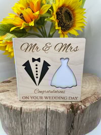 Image 1 of Wooden Wedding Card