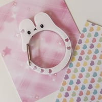 Image 1 of Bunny Acrylic Carabiner Clip