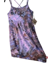 Image 5 of S Strappy Knit Pocket Dress in Stormy Watercolor Ice Dye