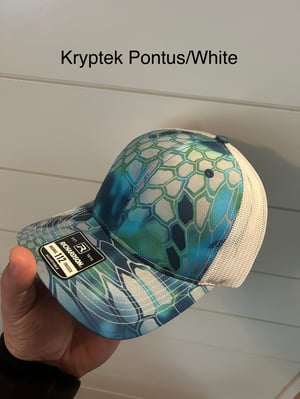 Pompano fishing side patch hat 