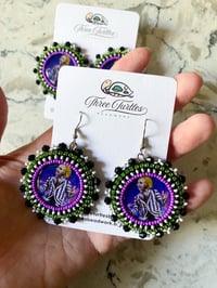 Image 2 of Beetlejuice Earrings (Dangly or Studs)