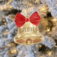  Bell Tree Ornament- Red