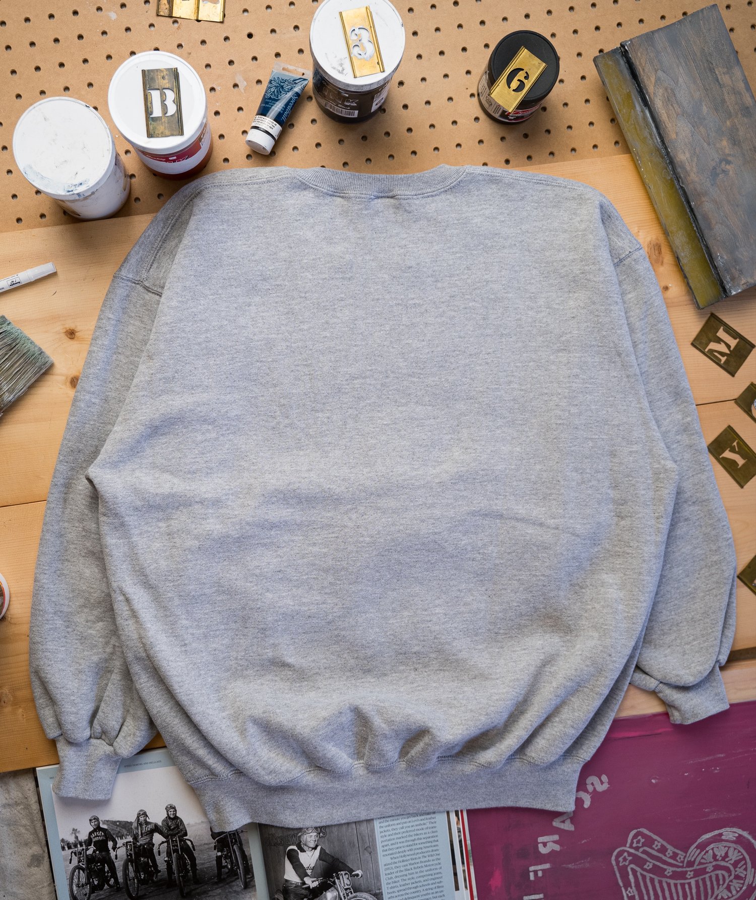 Image of Motor Club sweatshirt (XXL)-heather grey 