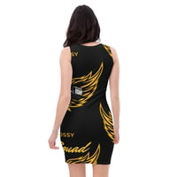 Image 3 of BOSSFITTED Black and Yellow ELITE SQUAD Sublimation Cut & Sew Dress