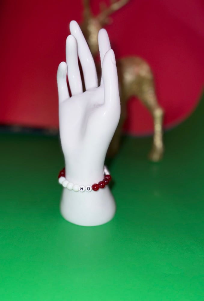 Image of Winter/Christmas Special - Beaded Letter Bracelets