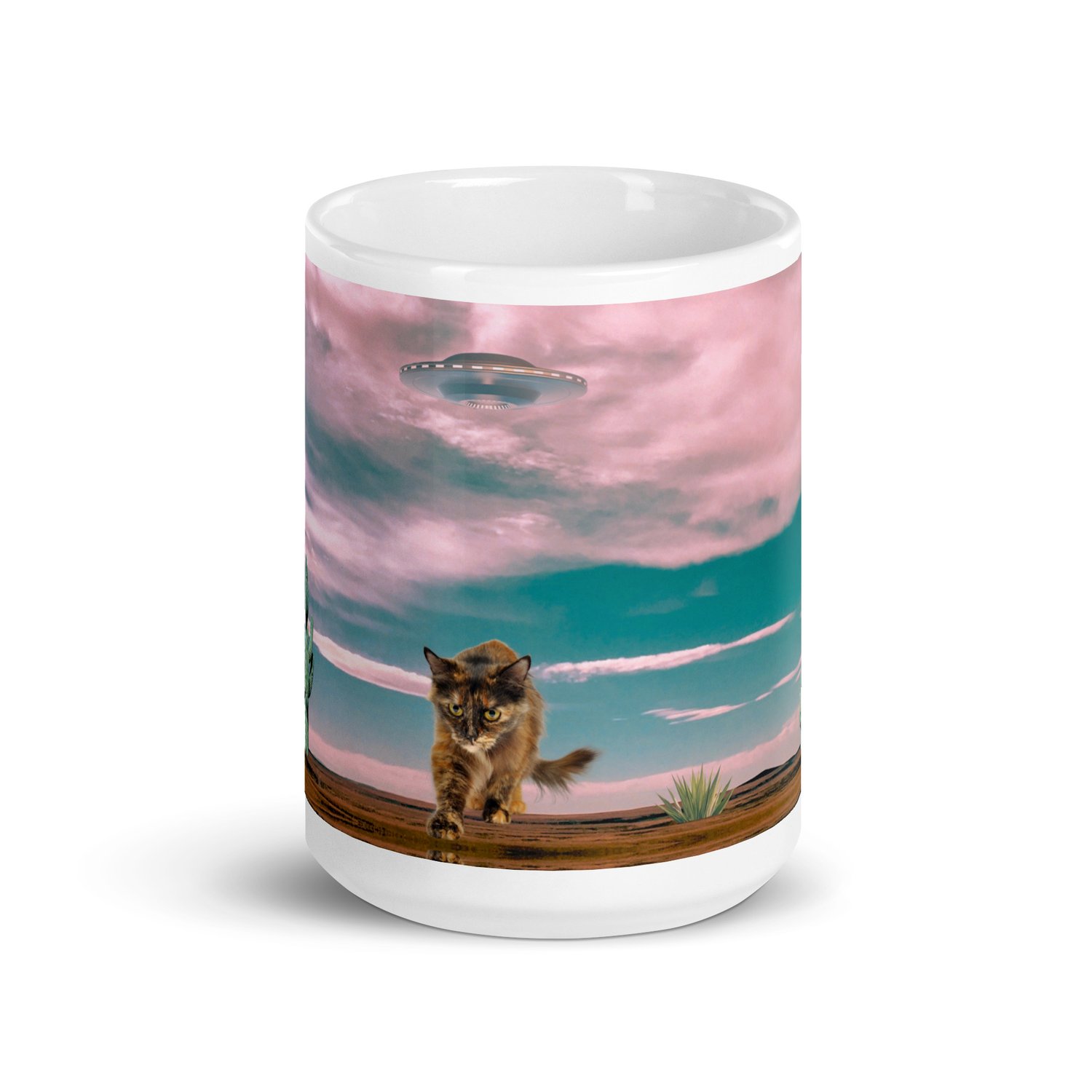 Image of Kitty Says Nope - White Glossy Mug