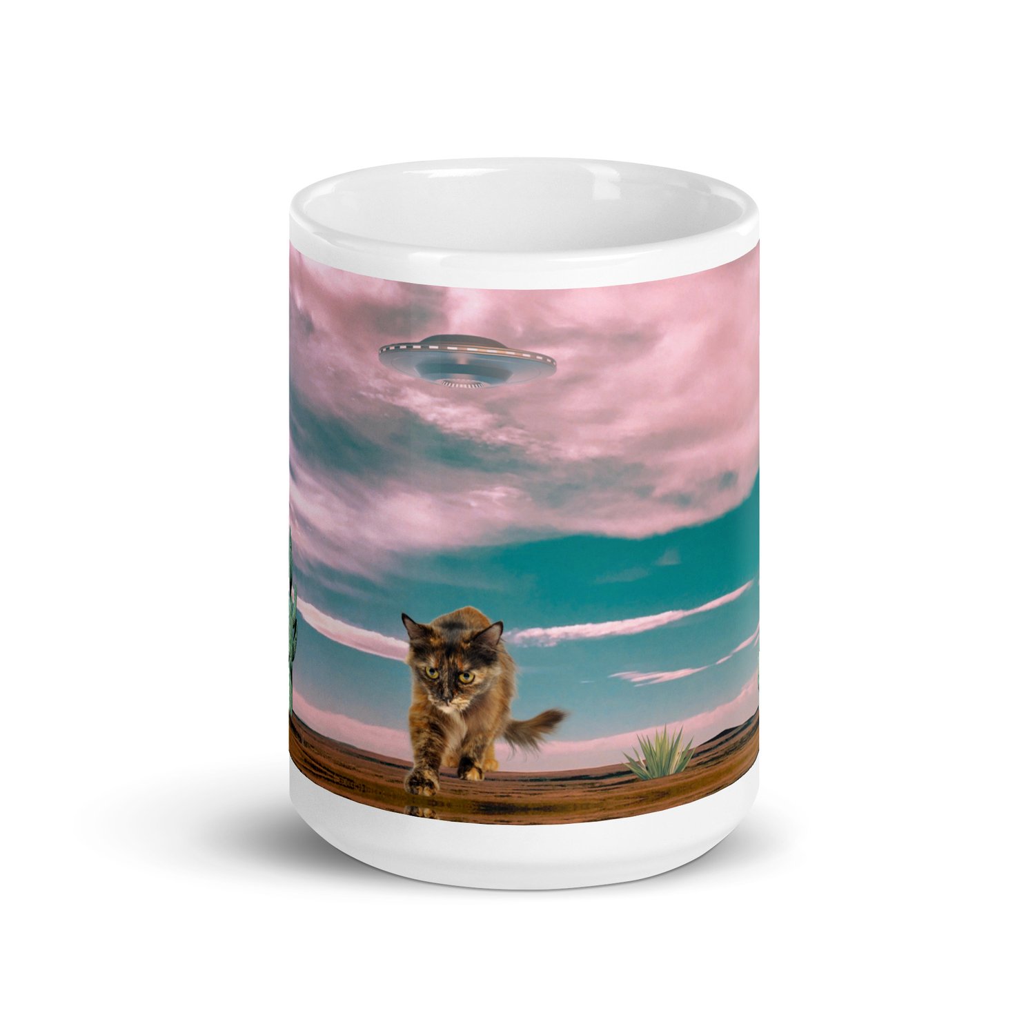 Image of Kitty Says Nope - White Glossy Mug 