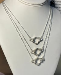 Image 1 of sterling silver vertebrae necklace 
