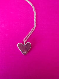 Image 2 of Molten Heart Charm Necklace