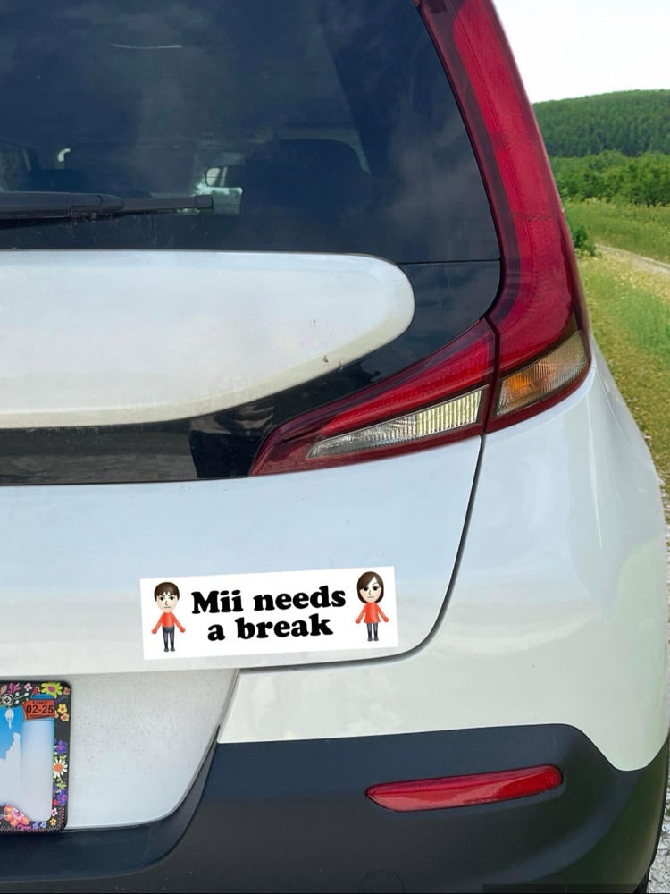 Image of Mii Needs A Break Sticker or Magnet