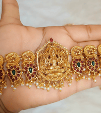 Image 1 of Goddess Laxmi Temple Jewelry Belt/ Kamarpeti