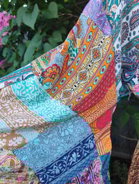 Image 12 of Patchwork Stevie top purple tassels