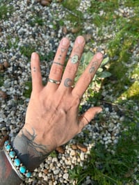 Image 3 of Recycled silver midi ring - moon