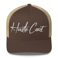 Image 5 of Hustle Coast Embroidered Trucker Cap with mesh back