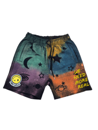 Image 1 of custom galaxy shorts