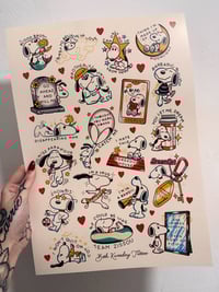 Image 2 of Edaabp x Snoopy A3 Print