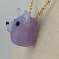 Image 3 of Opalescent Pup Pendant 