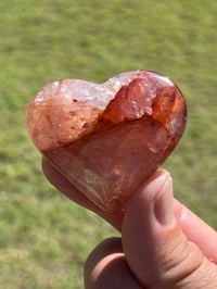Image 5 of Fire Quartz Heart Carving | #3014