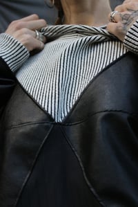 Image 4 of RAYA Hoodie, white striped 