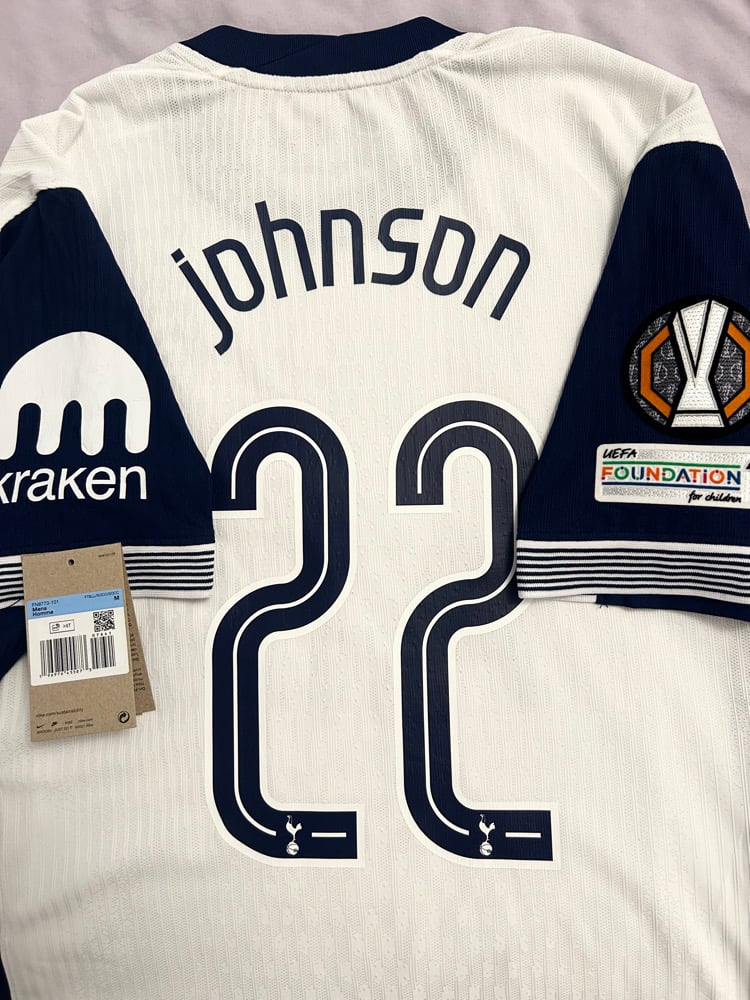 Image of PRE ORDER: Tottenham Hotspur “JOHNSON 22” Vaporknit 2024/25 Home Europa Final Shirt,   M