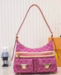 Pink denim bag 