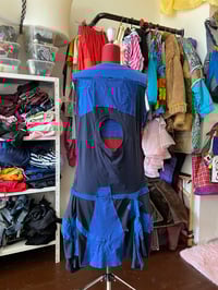 Image 4 of blue t-shirts scraps dress