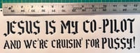 Image 2 of Jesus is my copilot decal