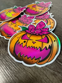 Crystal Pumpkin Sticker (Holographic)