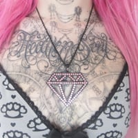Image 1 of black bling diamond *pink*