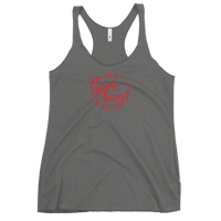 Image 5 of Women's Racerback Tank - Red Logo