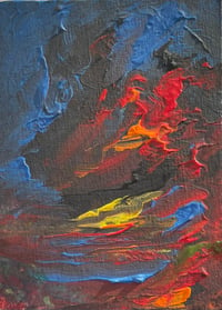 Image 1 of abstract studies gouache on canvas 5 x 7 