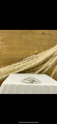 Image 2 of Sterling Silver Dot Stacking ring