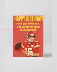 #15 Football Player Inspired Birthday Cards