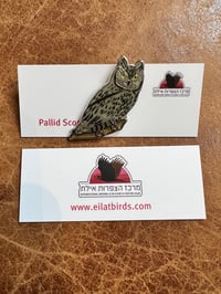 IBRCE Pallid Scops Owl Pin Badge