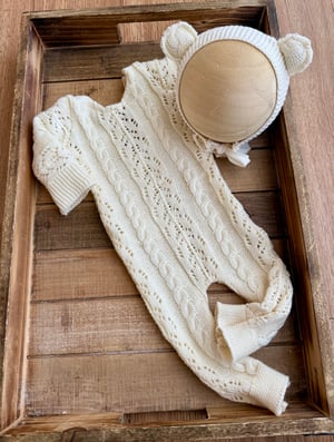 Image of Cream textured set