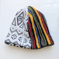 Image 2 of Upcycled Reversible Beanie Cotton Blend 33