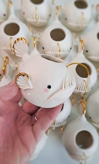 Image 2 of Original White Agnes the Anglerfish Vase