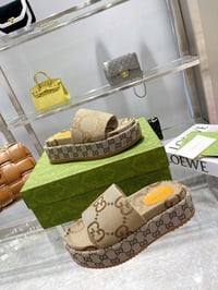 Image 1 of GG platform sandals