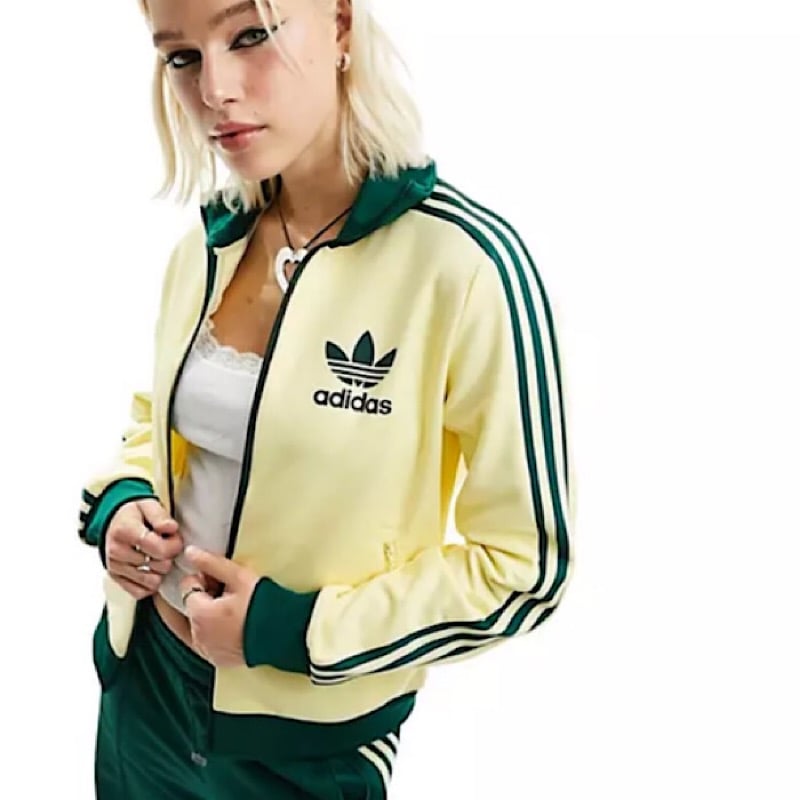 Superstar track 2025 jacket yellow