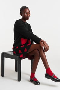 Image 6 of FALDA CORTA JACQUARD EST HEART ATTACK SMALL