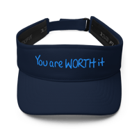 Image 2 of "You are WORTH it" Visor