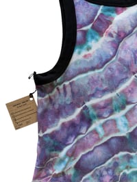 Image 4 of M Ladies Fitted Knit Contrast Tank in Prism Geode Ice Dye
