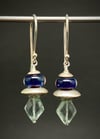 Apatite Indigo Silver Earrings